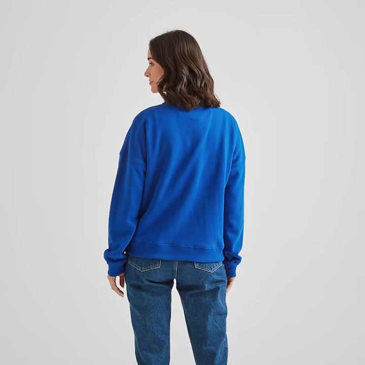 Caldene Womens Quarter Zip Sweat - Ultra Marine Blue