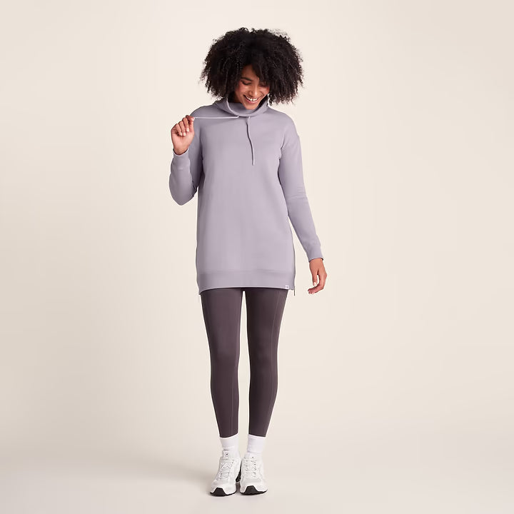 Drakeford Womens Longline Sweat - Lavender Grey