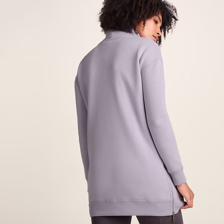 Drakeford Womens Longline Sweat - Lavender Grey