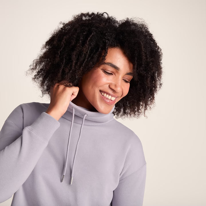 Drakeford Womens Longline Sweat - Lavender Grey
