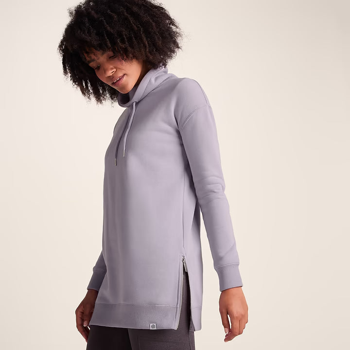 Drakeford Womens Longline Sweat - Lavender Grey