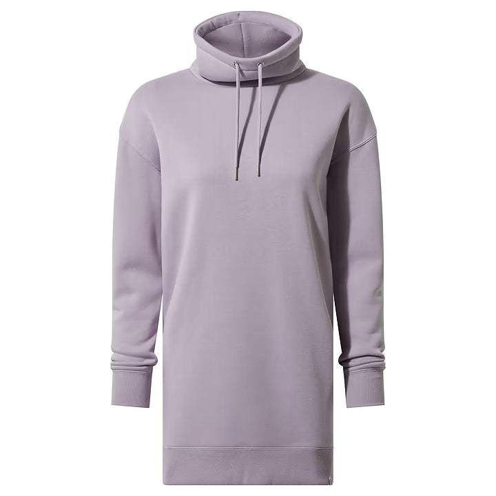 Drakeford Womens Longline Sweat - Lavender Grey