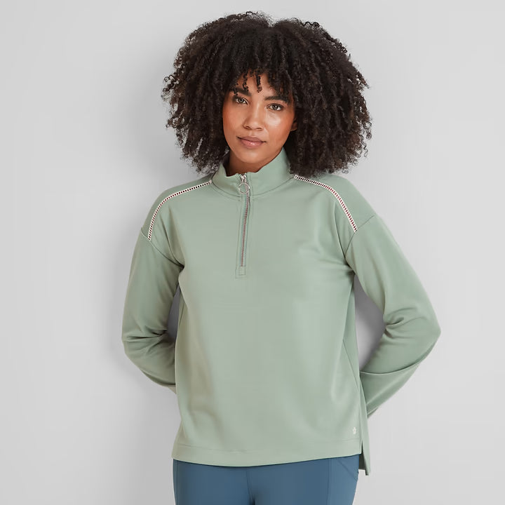 Larelle Womens Zipneck Sweatshirt
