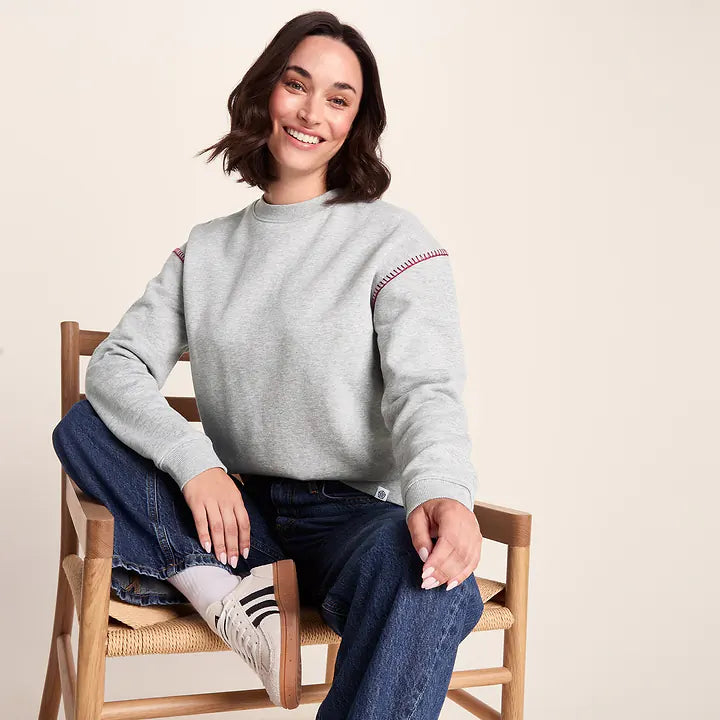 Lillia Womens Sweat - Light Grey Marl