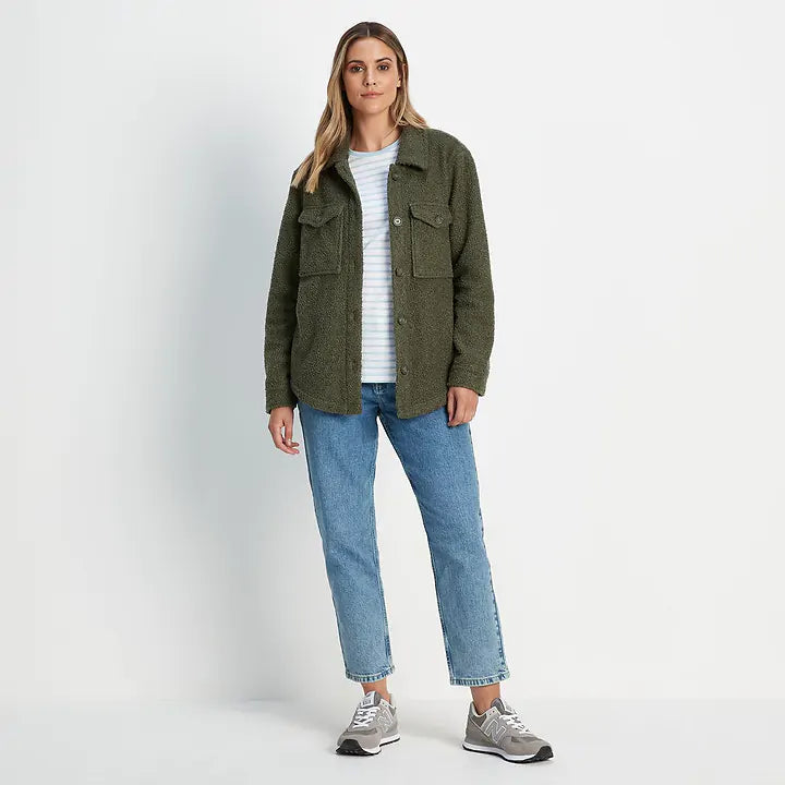 Maxine Womens Shacket - Khaki