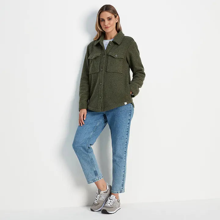 Maxine Womens Shacket - Khaki