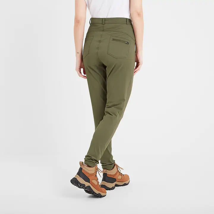 Milton Womens Water Resistant Slim Trouser Long - Khaki