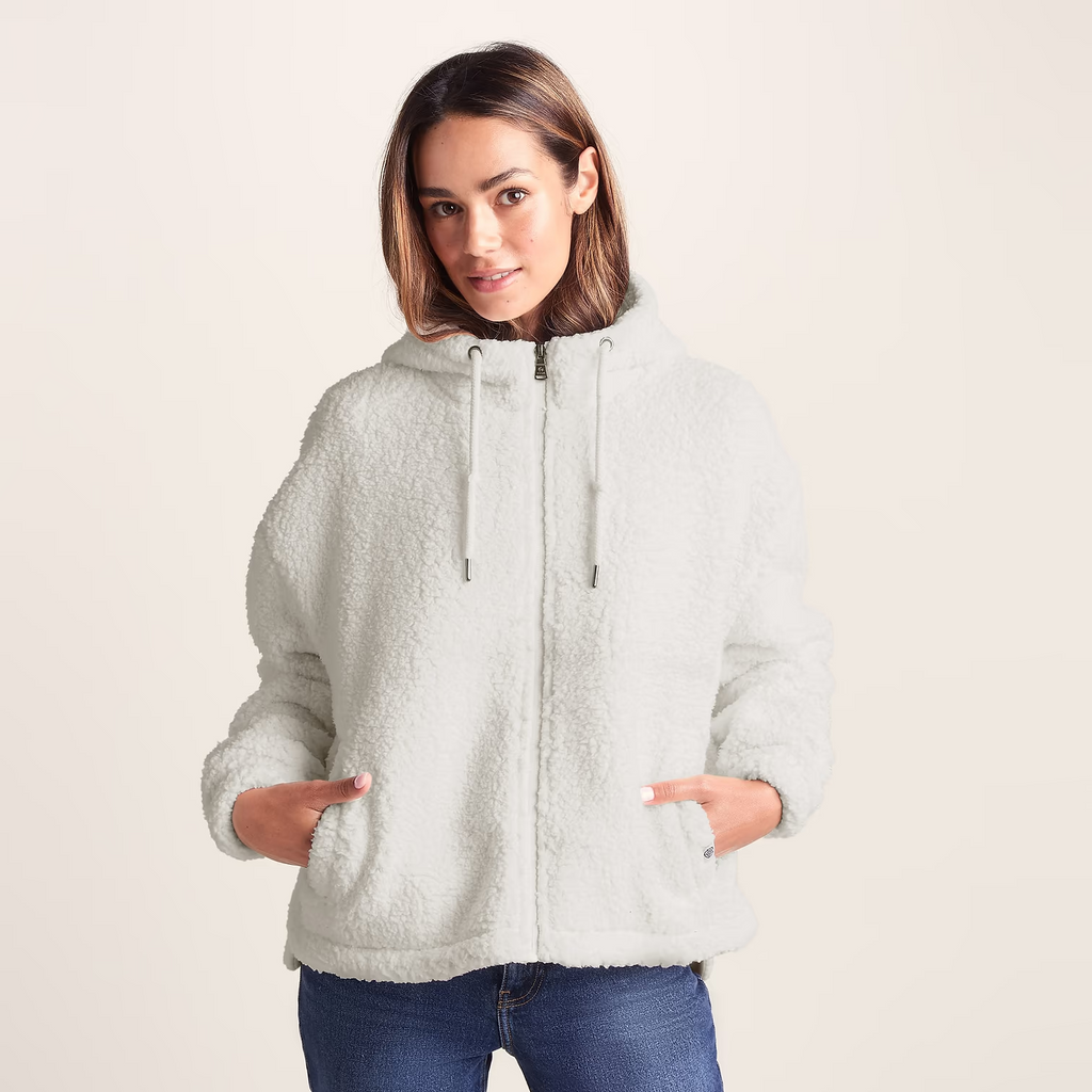 Olivia Womens Sherpa Fleece Vanilla