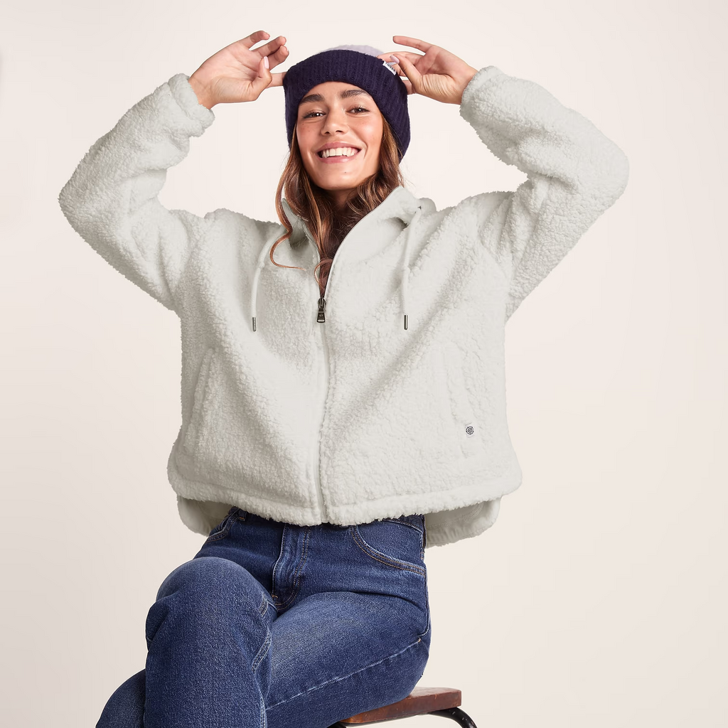 Olivia Womens Sherpa Fleece Vanilla