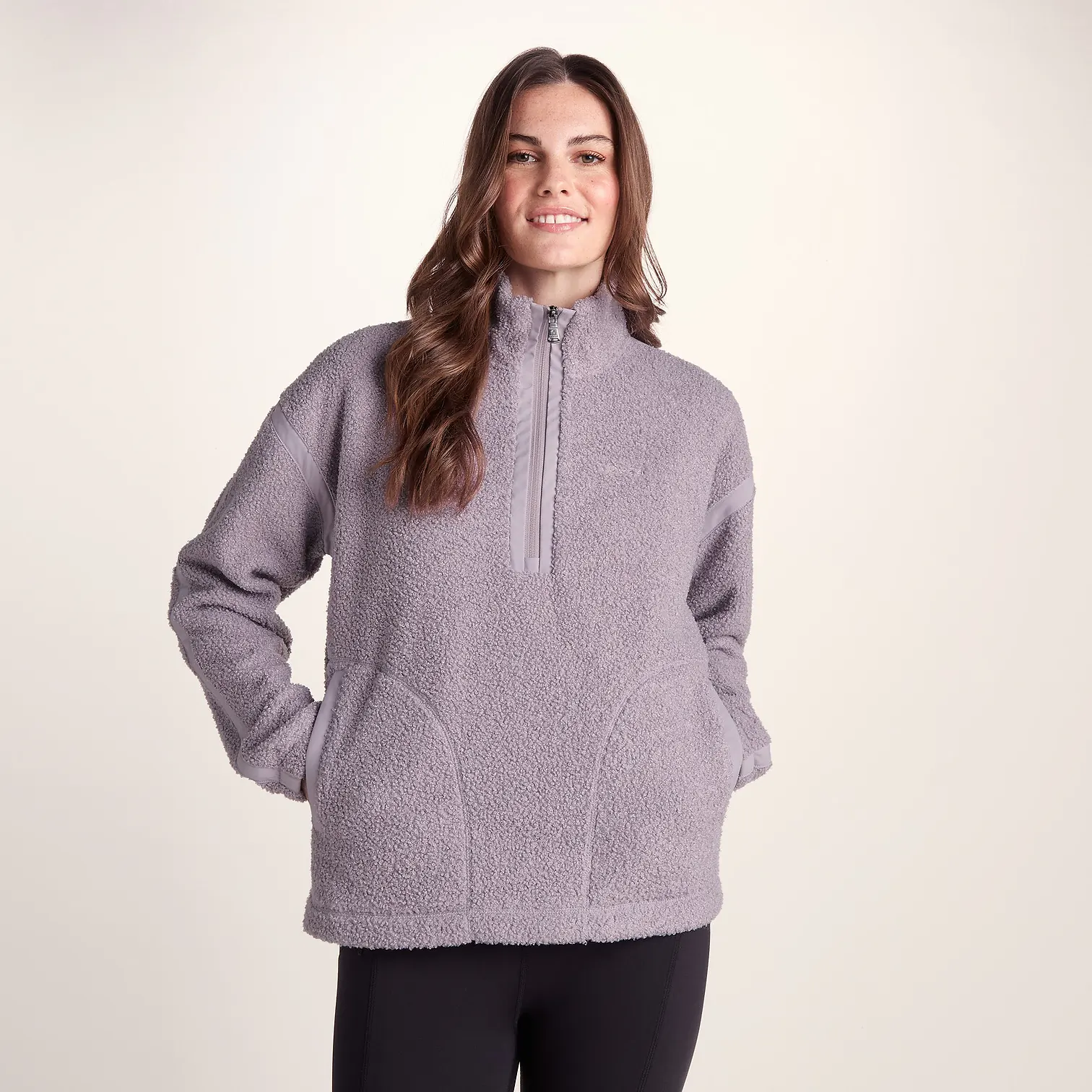 Sherpa Fleece Lavender Grey