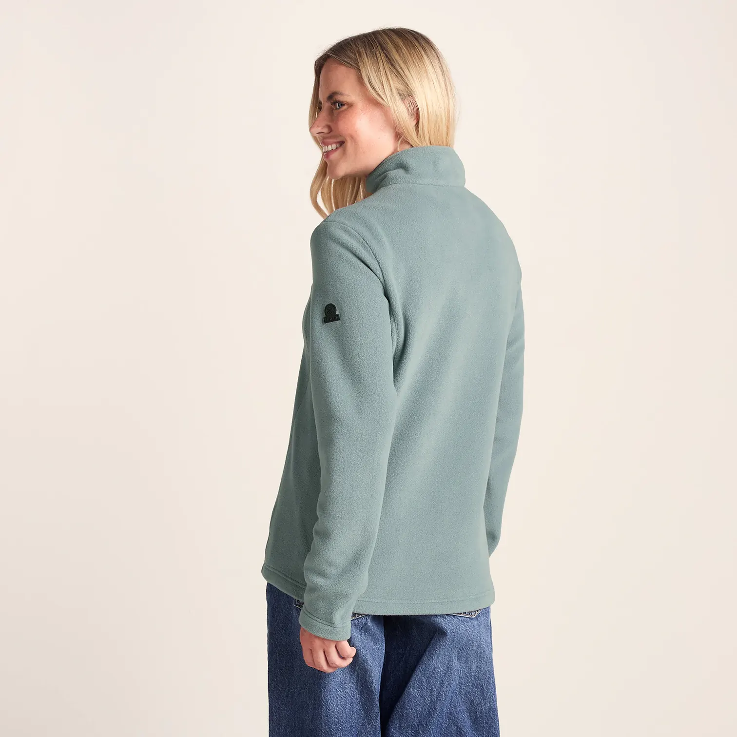 Quarter Zip Fleece Smokey Teal
