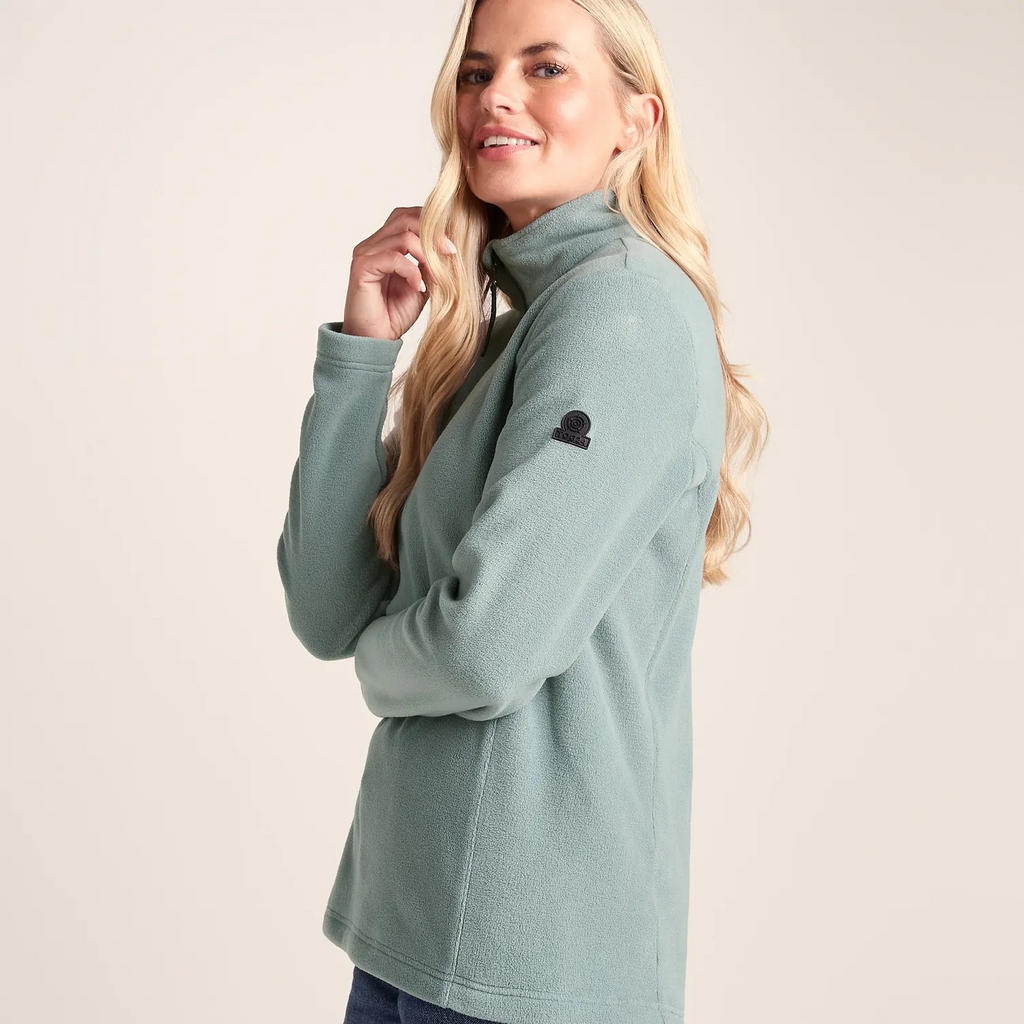 Quarter Zip Fleece Smokey Teal