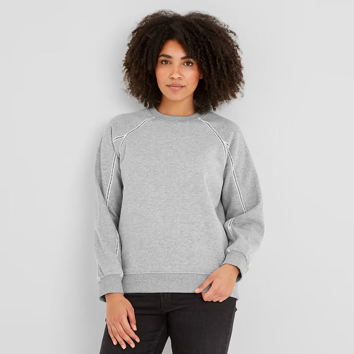 Sorina Womens Sweatshirt - Light Grey Marl