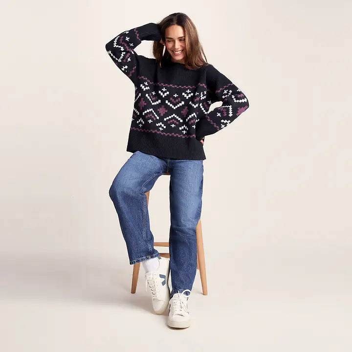 Tamara Womens Knitted Jumper - Dark Indigo