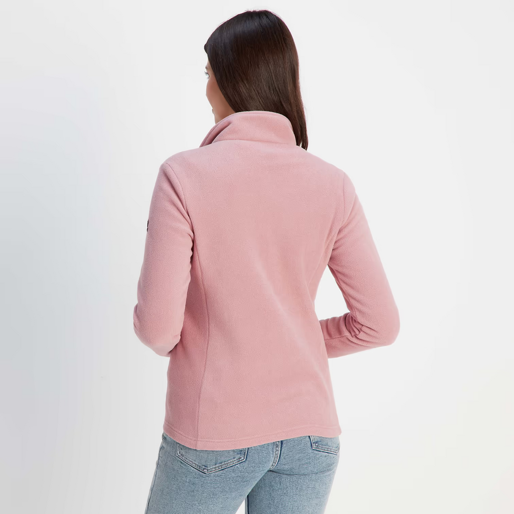 Quarter Zip Fleece Faded Pink