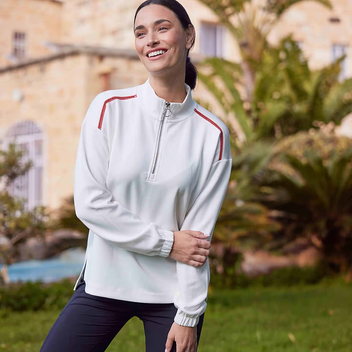 Larelle Womens Zipneck Sweatshirt