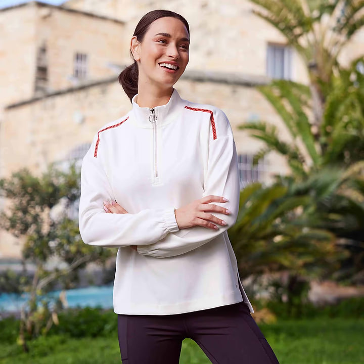 Larelle Womens Zipneck Sweatshirt