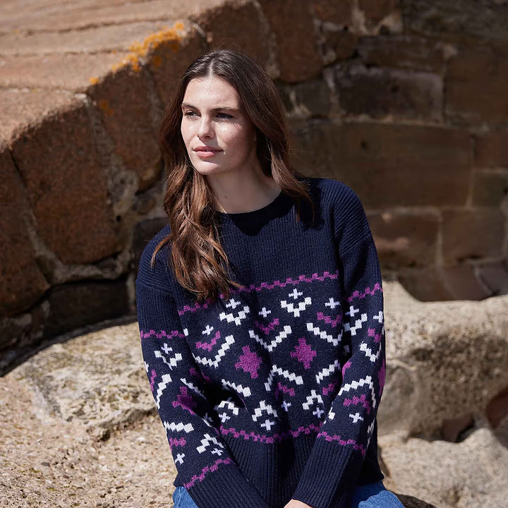 Tamara Womens Knitted Jumper - Dark Indigo